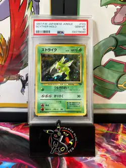 PSA10 Pokemon Jungle scyther Japanese 1997 WOTC HOLO gem mint Vintage - Image 1