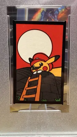 Pokemon 2016 Mario Pikachu August Pokemon Hanafuda GEM MINT PSA 10 - Image 2