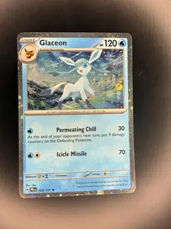 Glaceon 025/131 Holo Rare SV: Prismatic Evolutions Pokemon Near Mint - Image 1