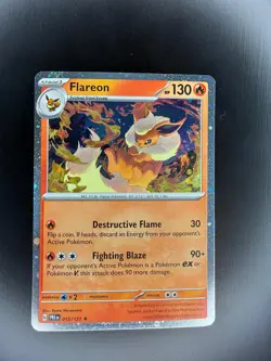 Flareon 013/131 Holo Rare SV: Prismatic Evolutions Pokemon Near Mint - Image 1