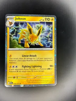 Jolteon 029/131 Holo Rare SV: Prismatic Evolutions Pokemon Near Mint - Image 1