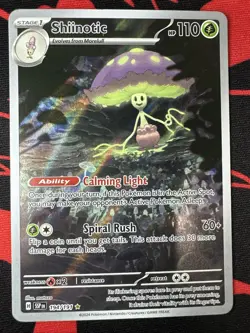 Pokemon TCG Shiinotic Illustration Rare SV08: Surging Sparks #194/191 Holo NM EN - Image 1