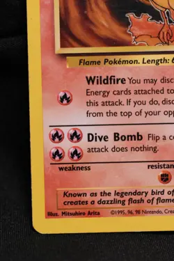 Moltres 27/62 LP Fossil Regular Rare Unlimited Pokemon TCG - Image 5