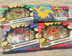 Pokemon Ascended Heroes ETB Emboar Feraligatr & Meganium Ex Box, First Partner - Image 1