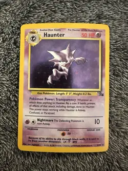 1999 FOSSIL HOLO HAUNTER POKEMON 6/62 NM - Image 1