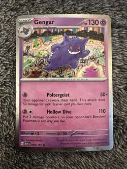 SWIRL - Gengar 094/165 Cosmos Holo Pokemon 151 SWSH Sam’s Club Exclusive - Image 1