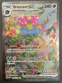 Pokemon Scarlet & Violet 151 Venusaur ex 198/165 Special Illustration Rare SIR - Image 1