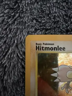 Pokemon TCG Hitmonlee 7/62 Fossil Holo Rare Wizards 1999 - Image 2