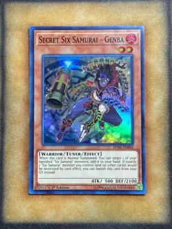 Yugioh Secret Six Samurai SPWA-EN002 Super Rare 1st Ed LP - Image 1