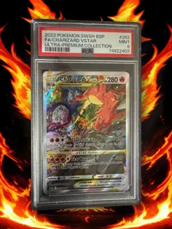 2022 Pokemon Promo Charizard VSTAR Full Art #262 PSA 9 MINT - Image 1