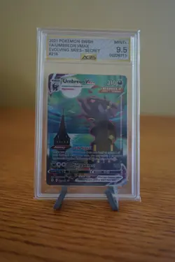 2021 Pokemon Evolving Skies Secret Umbreon VMAX 215/203 AGS 9.5 Mint+ - Image 1