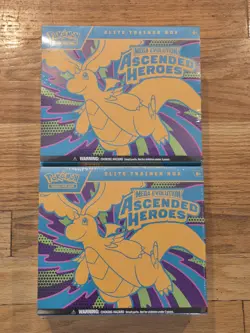 LOT OF 2 Pokemon Ascended Heroes Elite Trainer Box ETB NEW SEALED IN HAND - Image 1