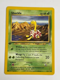 Pokemon TCG Neo Genesis Shuckle 1st Edition 72/111 - Image 1