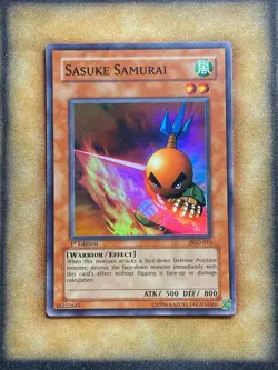 Yugioh Sasuke Samurai PGD-015 Super Rare 1st Ed LP - Image 1