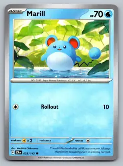 Pokemon TCG Stellar Crown Marill #33 - Image 1