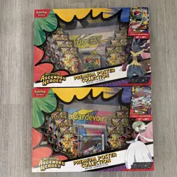 Lot of 2 Pokemon Prem. Poster Collection Mega Lucario/Gardevoir Ascended Heroes - Image 1