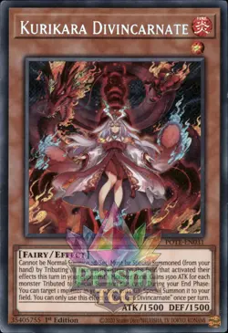 1st ed Kurikara Divincarnate secret rare POTE-EN031 Yugioh - Image 1