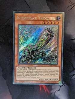 Yugioh Infinitrack Trencher INCH-EN005 Secret Rare 1st Ed NM - Image 1