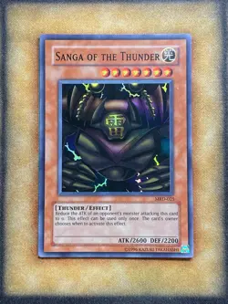 Yugioh Sanga of the Thunder MRD-025 Super Rare Original Print NM - Image 1