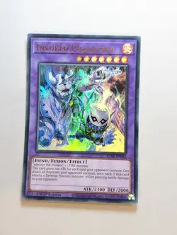 YUGIOH TCG BLAR-EN082 Invoked Purgatrio Ultra Rare 1st Edition - Image 1