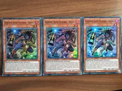 3x Yu-Gi-Oh! SPWA-DE002 Geheime Sechs Samurai - Genba Super Rare NM 1st Ed - Image 1
