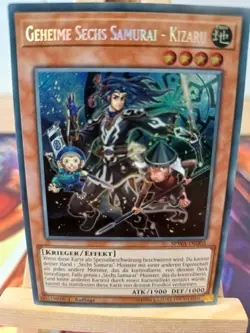 GEHEIME SECHS SAMURAI - KIZARU SPWA-DE005 Secret Rare Deutsch NM YUGIOH - Image 1