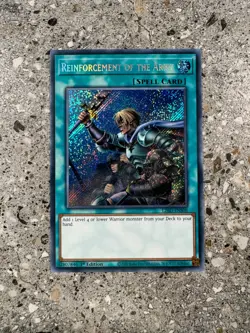 Yugioh TCG Reinforcement of the Army L26D-ENS08 Secret Rare 1st Edition NM-M - Image 1