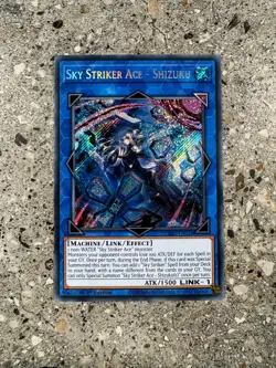 Yugioh TCG Sky Striker Ace - Shizuku L26D-ENS26 Secret Rare 1st Edition NM-M - Image 1