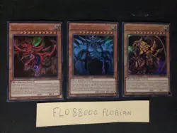 Yu-Gi-Oh! Lot de 3 Dieux Egyptiens Slifer, Obelisk et Ra : LDK2-FR - Image 1