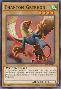 1x (NM) Phantom Gryphon - CROS-EN001 - Common - Unlimited Edition YuGiOh - Image 1
