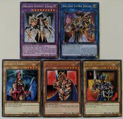YuGiOh King's, Queen's + Jack's Knight + Arcana Knight, Extra Joker Set 1st NM - Image 1
