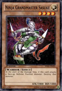 Ninja Grandmaster Sasuke - Mosaic Rare 1st Edition BP02-EN029 - LP - YuGiOh - Image 1