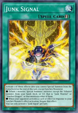 BLZD-EN053 – Junk Signal Common PREORDER Yu-Gi-Oh! - Image 1