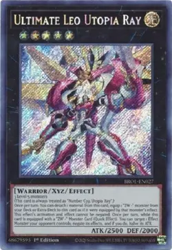Ultimate Leo Utopia Ray - BROL-EN027 - Secret Rare 1st Edition Yugioh - Image 1
