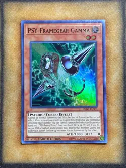 Yugioh PSY-Framegear Gamma EXFO-ENSE3 Super Rare Limited Edition LP - Image 1