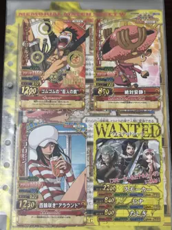 C002-W SR Luffy Nico Robin etc. ONE PIECE One Piece Berry Match Memorial Sheet W - Image 1