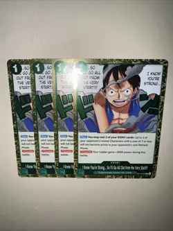 One Piece TCG I Know You’re Strong… OP13-040 X4 Playset English Card Game CCG - Image 5