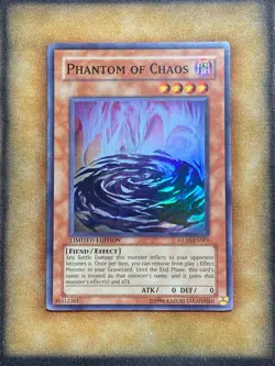 Yugioh Phantom of Chaos GLAS-ENSE1 Super Rare Limited Edition NM - Image 1
