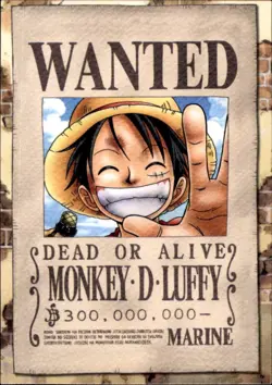One Piece Epic Journey 2023 Trading Card 121 - Wanted Luffy/Ruffy - Image 1