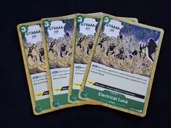 x4 OP08-036 Electrical Luna (Rare) ONE PIECE Card TCG NM English - Image 1