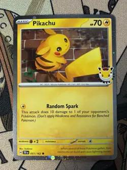Pikachu Cosmo Holo (Pokemon Day 2026) Stamped TEF 051/162 Pokemon TCG - Image 1