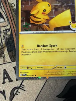 Pikachu Cosmo Holo (Pokemon Day 2026) Stamped TEF 051/162 Pokemon TCG - Image 2