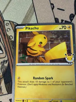 Pikachu Cosmo Holo (Pokemon Day 2026) Stamped TEF 051/162 Pokemon TCG - Image 5