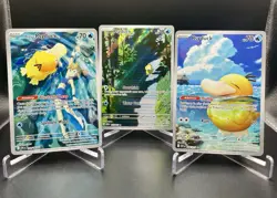 3x Psyduck Lot - All 3 Psyduck Illustration Rare Full Art Cards Pokemon TCG NM/M - Image 1