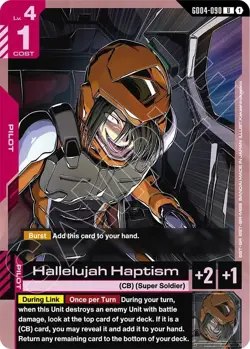 Hallelujah Haptism Uncommon Phantom Aria GD04-090 Gundam Card Game NM - Image 1