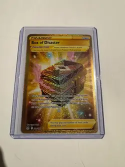 Lost Origin Box of Disaster Secret Rare HOLO Trainer Card 214/196 NM - Image 1