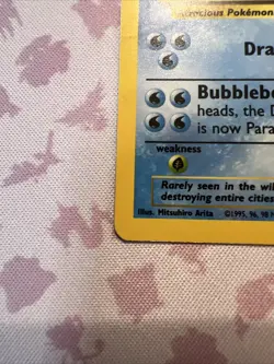 Pokemon TCG Gyarados Base Set Holo Card 6/102 Unlimited - MP/HP - Image 3