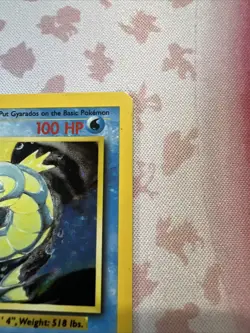 Pokemon TCG Gyarados Base Set Holo Card 6/102 Unlimited - MP/HP - Image 5