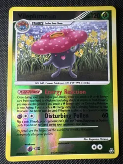Vileplume 45/146 Legends Awakened Reverse Holo 2008 Pokemon Card Nm - Image 1