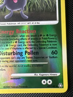 Vileplume 45/146 Legends Awakened Reverse Holo 2008 Pokemon Card Nm - Image 4